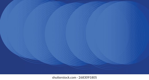 Círculos concêntricos azuis abstratos e linhas para projetos de design gráfico, fundos digitais .
