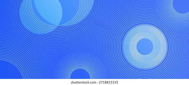 Abstractas círculos y líneas concéntricas azules, un diseño vibrante y dinámico. Ideal para fondos, impresiones, gráficos de Web y temas de tecnología.