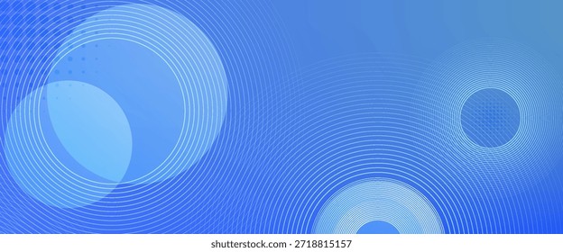 Círculos e linhas concêntricos azuis abstratos, um design vibrante e dinâmico. Ótimo para planos de fundo, impressões, gráficos da Web e temas de tecnologia.