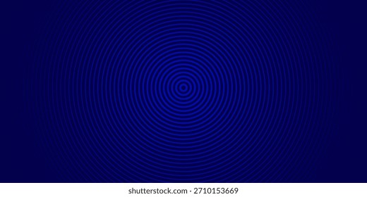 Abstract blue concentric, hypnotic dotted and line circle elements isolated on a white background. Halftone ring polygon pattern. Geometric centric vector illustration	
