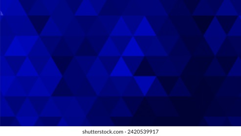 fondo corporativo elegante y azul abstracto con forma de triángulos para negocios