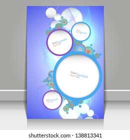 abstract blue cover design