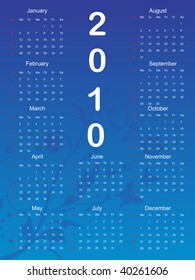 abstract blue creative artwork pattern calender