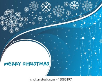 abstract blue creative pattern background for merry christmas