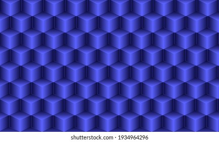 fondo de fondo de fondo de fondo de fondo de arte 3d de cubo azul abstracto