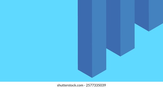 abstract blue cube background. blue abstarct background for banner wallpaper