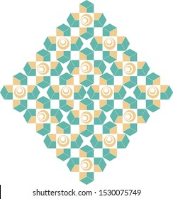 Abstract blue cubes vector background