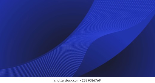 abstract blue curve background for business