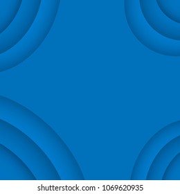 Abstract blue curve background with copy space for white text. Modern template design for cover, brochure, web banner and magazine
