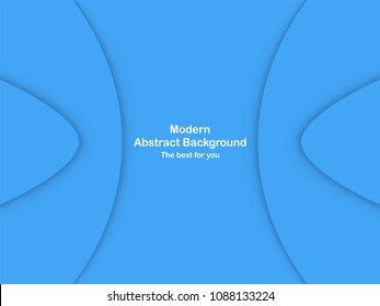 Abstract blue curve background with copy space for white text. Modern template design for cover, brochure, web banner and magazine.