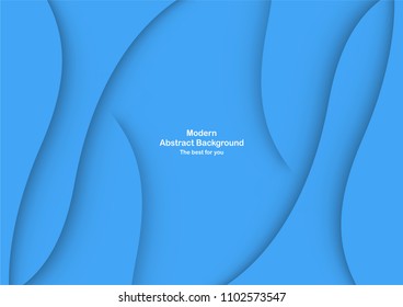 Abstract blue curve background with copy space for white text. Modern template design for cover, brochure, phone case, business presentation, education slide, web banner and magazine.