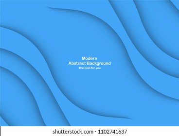 Abstract blue curve background with copy space for white text. Modern template design for cover, brochure, phone case, business presentation, education slide, web banner and magazine.