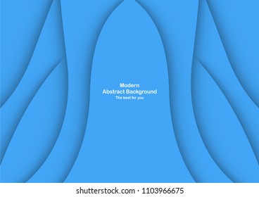 Abstract blue curve background with copy space for white text. Modern template design for cover, brochure, phone case, business presentation, education slide, web banner and magazine.