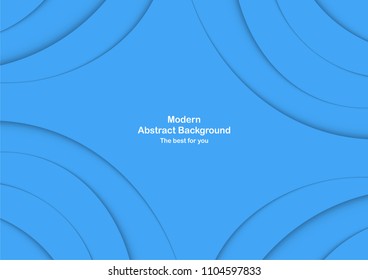 Abstract blue curve background with copy space for white text. Modern template design for cover, brochure, phone case, business presentation, education slide, web banner and magazine.