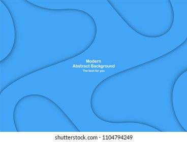 Abstract blue curve background with copy space for white text. Modern template design for cover, brochure, phone case, business presentation, education slide, web banner and magazine.