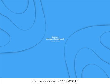 Abstract blue curve background with copy space for white text. Modern template design for cover, brochure, phone case, business presentation, education slide, web banner and magazine.