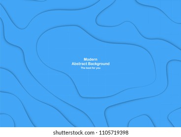 Abstract blue curve background with copy space for white text. Modern template design for cover, brochure, phone case, business presentation, education slide, web banner and magazine.