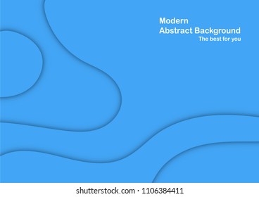 Abstract blue curve background with copy space for white text. Modern template design for cover, brochure, phone case, business presentation, education slide, web banner and magazine.