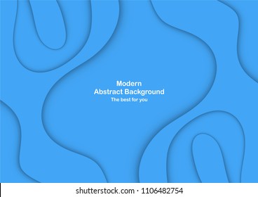 Abstract blue curve background with copy space for white text. Modern template design for cover, brochure, phone case, business presentation, education slide, web banner and magazine.