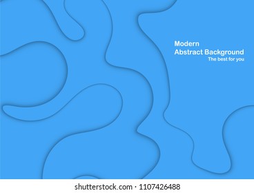 Abstract blue curve background with copy space for white text. Modern template design for cover, brochure, phone case, business presentation, education slide, web banner and magazine.