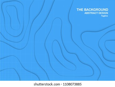 Abstract blue curve background with copy space for white text. Modern template design for cover, brochure, phone case, business presentation, education slide, web banner and magazine.