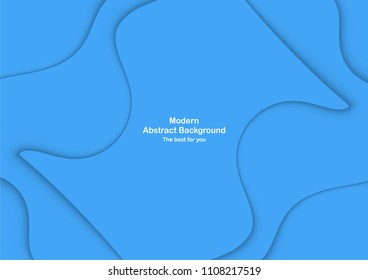 Abstract blue curve background with copy space for white text. Modern template design for cover, brochure, phone case, business presentation, education slide, web banner and magazine.