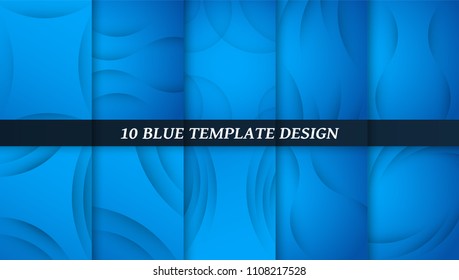 Abstract blue curve background with copy space for white text. Modern template design for cover, brochure, phone case, business presentation, education slide, web banner and magazine.