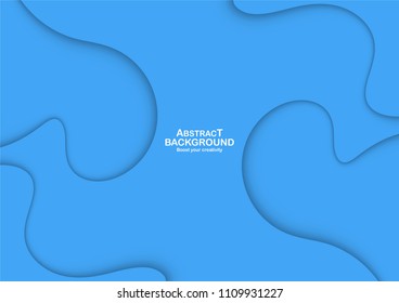 Abstract blue curve background with copy space for white text. Modern template design for cover, brochure, phone case, business presentation, education slide, web banner and magazine.