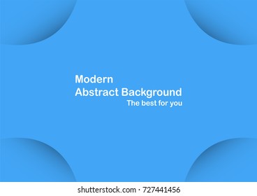 Abstract blue curve background with copy space for white text. Modern template design for cover, brochure and magazine.