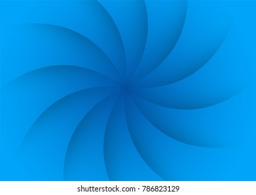 Abstract blue curve background with copy space for text. Modern template design for cover, brochure, web banner and magazine.
