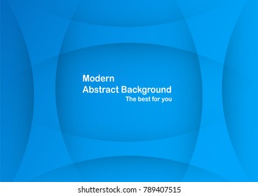 Abstract blue curve background with copy space for text. Modern template design for cover, brochure, web banner and magazine.