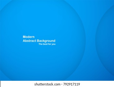 Abstract blue curve background with copy space for white text. Modern template design for cover, brochure, web banner and magazine.