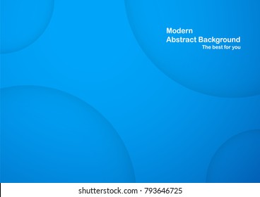 Abstract blue curve background with copy space for white text. Modern template design for cover, brochure, web banner and magazine.