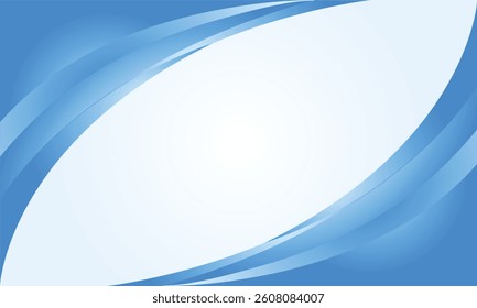 Abstract Blue Curve Background Design Vector.