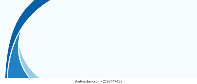 Abstract Blue Curve Background. EPS10