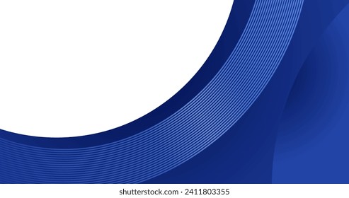 abstract blue curve background with glowing lines for business