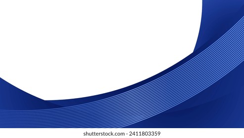 abstract blue curve background with glowing lines for business