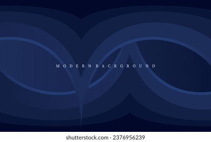 Abstract blue curve background. Modern blue vector background. Geometric background design