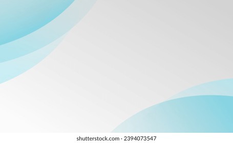 Abstract blue curve background. Modern minimal vector design template. Can be used for posters, placards, brochures, banners