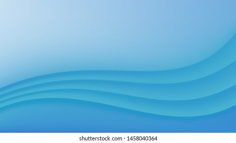 Abstract Blue Curve Background and texture with copy space. Modern template.