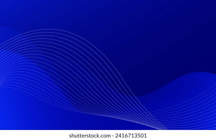 Abstract blue curve background. Vector illustration