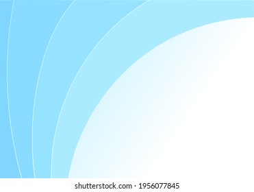 Abstrakte blaue Kurve mit Kopienraum-Hintergrund, Vektorgrafik. 