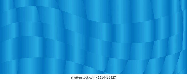Abstrakter, blauer Kurvenverlauf-Hintergrund. Modernes und kreatives Trenddesign in Vektorgrafik eps10
