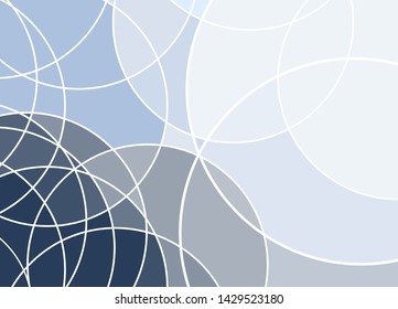 Abstract blue curve line with white background.