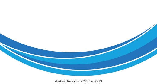 Diseño de forma de curva azul Abstractas para Vector de Plantilla EPS 10.