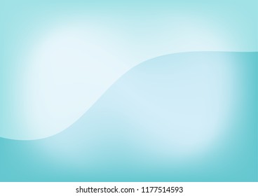 Abstract blue curve shapes background
