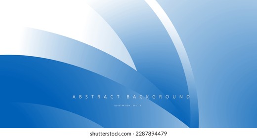 Abstract blue curve vector background for corporate concept, template, poster, brochure, website, flyer design