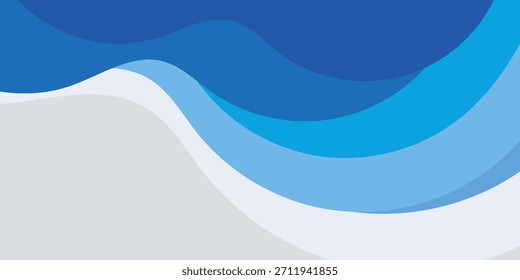 Abstrakter blau gekrümmter Ebenenhintergrund. Futuristisches Technologiekonzept
