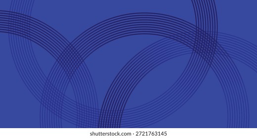 Líneas curvadas azules Abstractas que se cruzan con el fondo del patrón, ilustración del Vector.