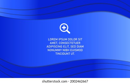 Abstract Blue Curved Presentation Background